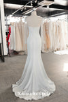 simple ivory bridal dress