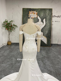fitted ivory wedding dress