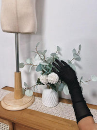 black glove match party dress