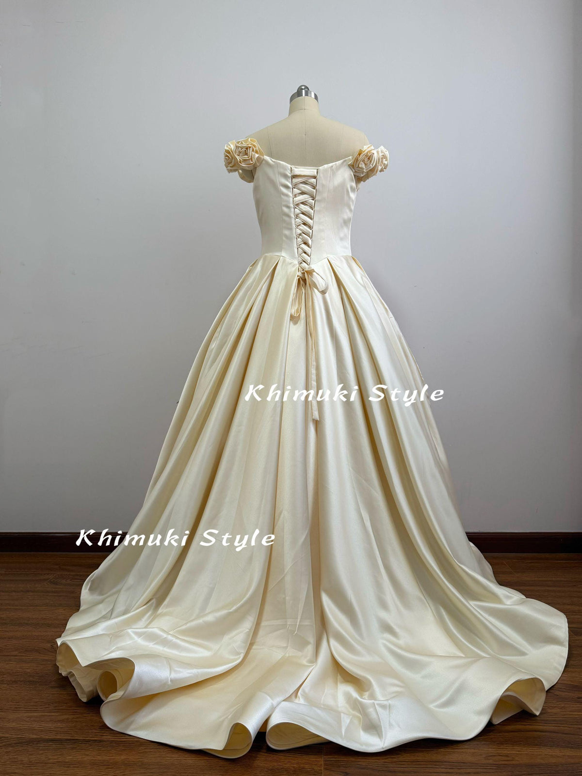 Off Shoulder Sleeve Wedding Dress
