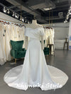 Simple Off Shoulder Wedding Dress