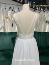 A line Sexy Back Summer Wedding Dress