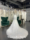 Classic Mermaid Sheer Lace Wedding Dress