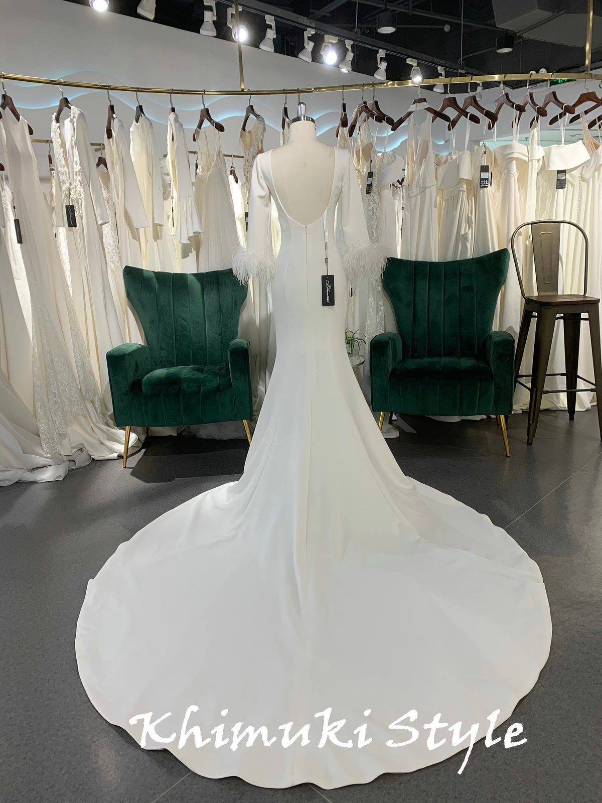 Fit and Flare Long Sleeve Wedding Dress