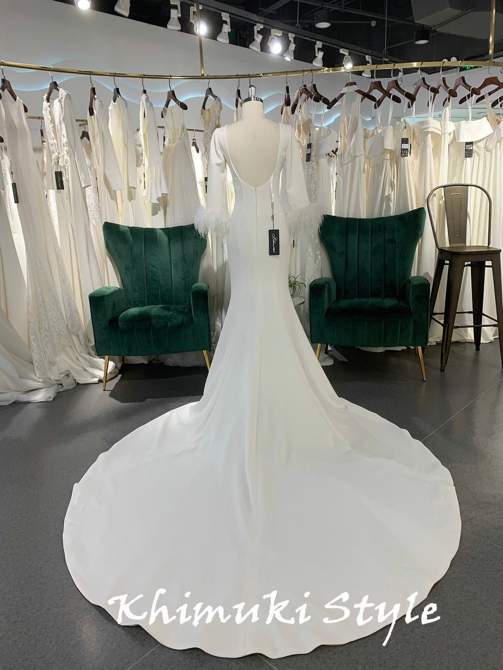 Fit and Flare Long Sleeve Wedding Dress