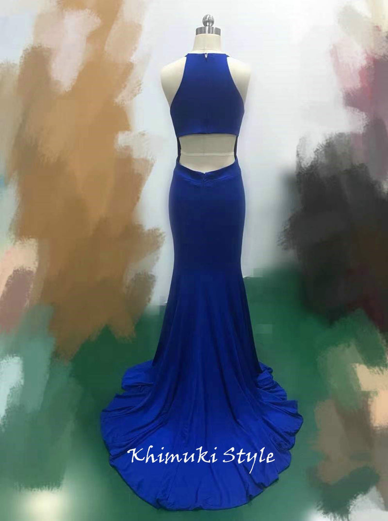 Tight Royal Blue Prom Dress