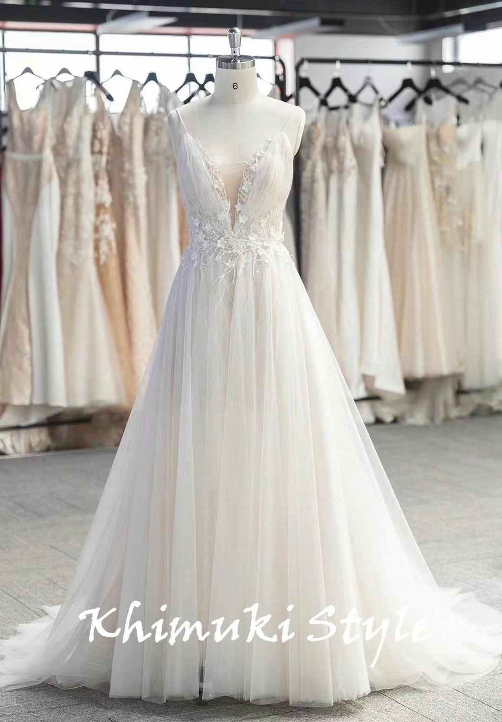 High Quality Soft Tulle Summer Wedding Dress