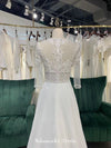Long Sleeve Sheer Lace Wedding Dress