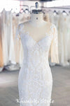 Classic Mermaid Half Sleeve Lace Wedding Dress