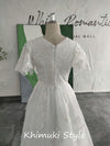 Modest Short Sleeve Lace Wedding Dress