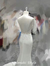 Spaghetti Straps Sheath Summer Wedding Dress