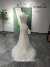 Mermaid Halter Neckline Lace Wedding Dress