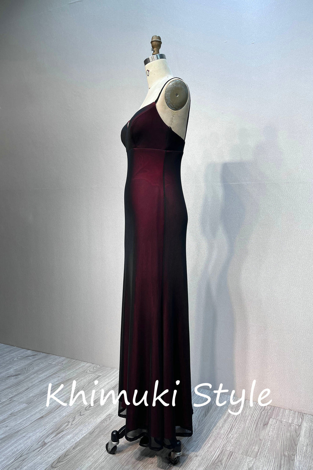 Simple Spaghetti Straps Red and Black Party Dress