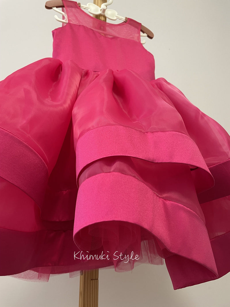 Hot Pink Flower Girl Dress