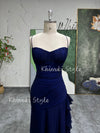 Vintage 90S Navy Blue Prom Dress
