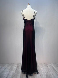 Red and Black Vintage 90S Prom Dress