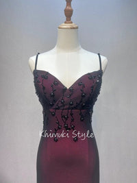 Red and Black Vintage 90S Prom Dress