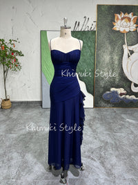 Vintage 90S Navy Blue Prom Dress