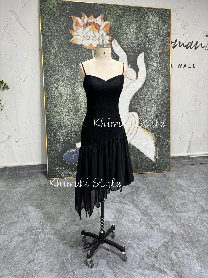 Short Vintage Black Party Dress