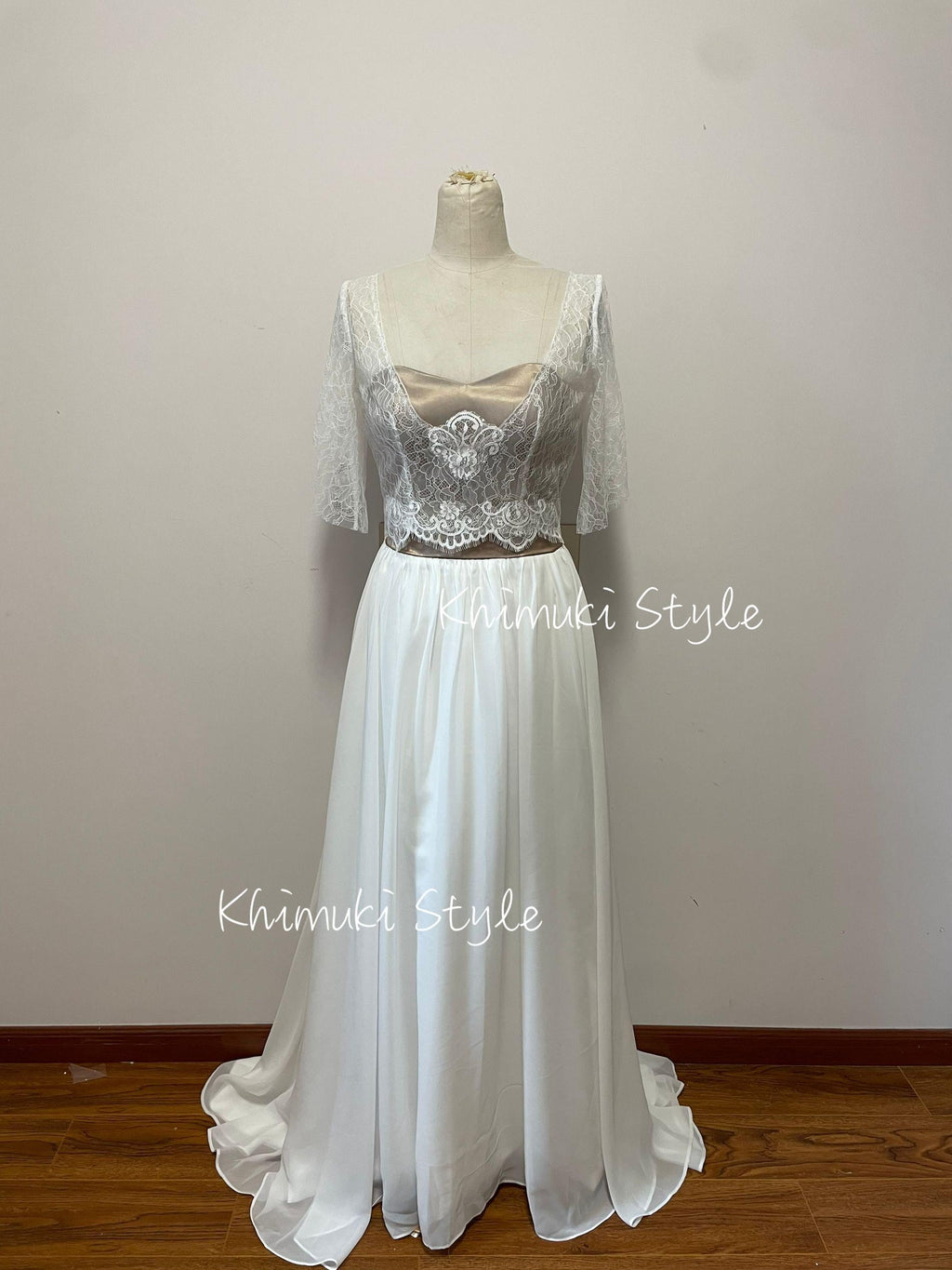 Boho Wedding Dress,Vintage Wedding Dress,Colorful Wedding Dress