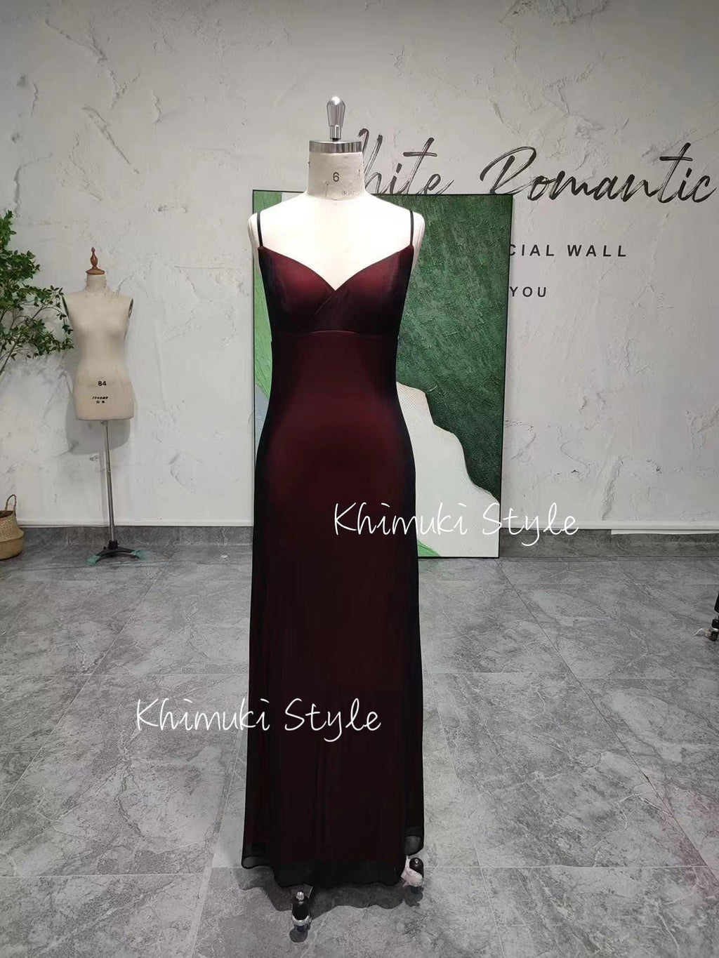 Simple Spaghetti Straps Red and Black Party Dress