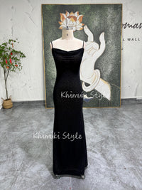 Square Neckline Vintage Prom Dress, Black Mesh 90s Party Dress
