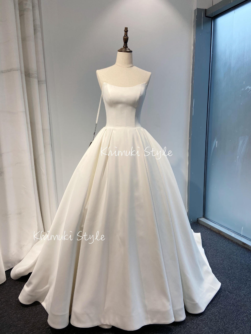 Ball Gown Soft Satin Wedding Dress