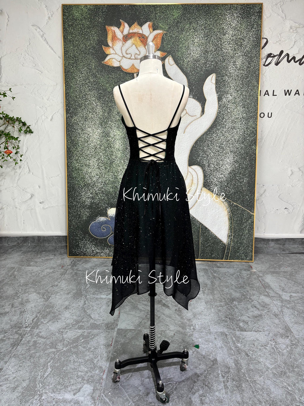 Vintage Sparkle Homecoming Dress,Black and Green 90S Short Party Dress