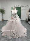 Plus Size Colorful Wedding Dress,Blush Pink Wedding Dress