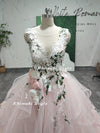 Plus Size Colorful Wedding Dress,Blush Pink Wedding Dress