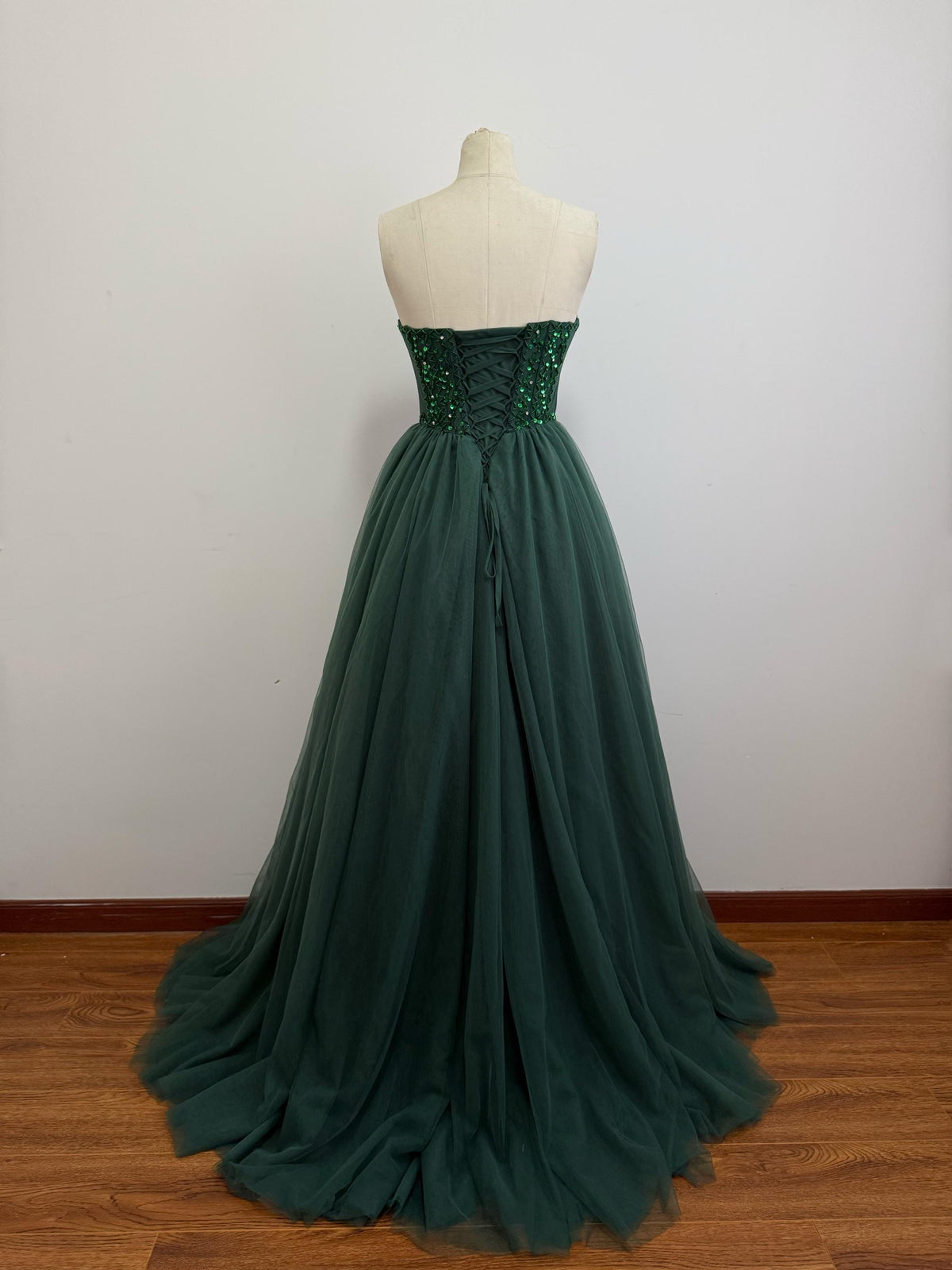 Ball Gown 90S Green Prom Dress,Vintage Green Prom Dress