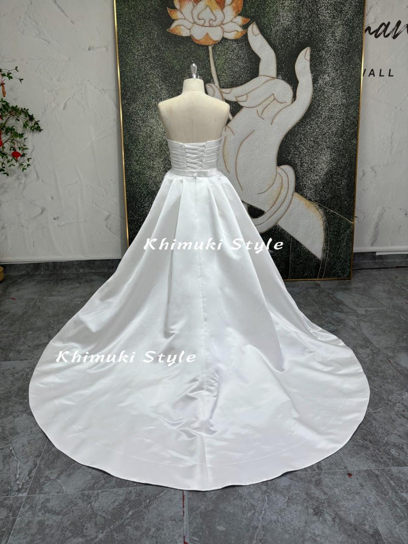 Detachable Skirt Wedding Dress,Two Pieces Wedding Dress