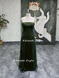 90S Green Prom Dress,Vintage Green Party Dress KhimukiStyle 90S Green Prom Dress,Vintage Green Party Dress KhimukiStyle