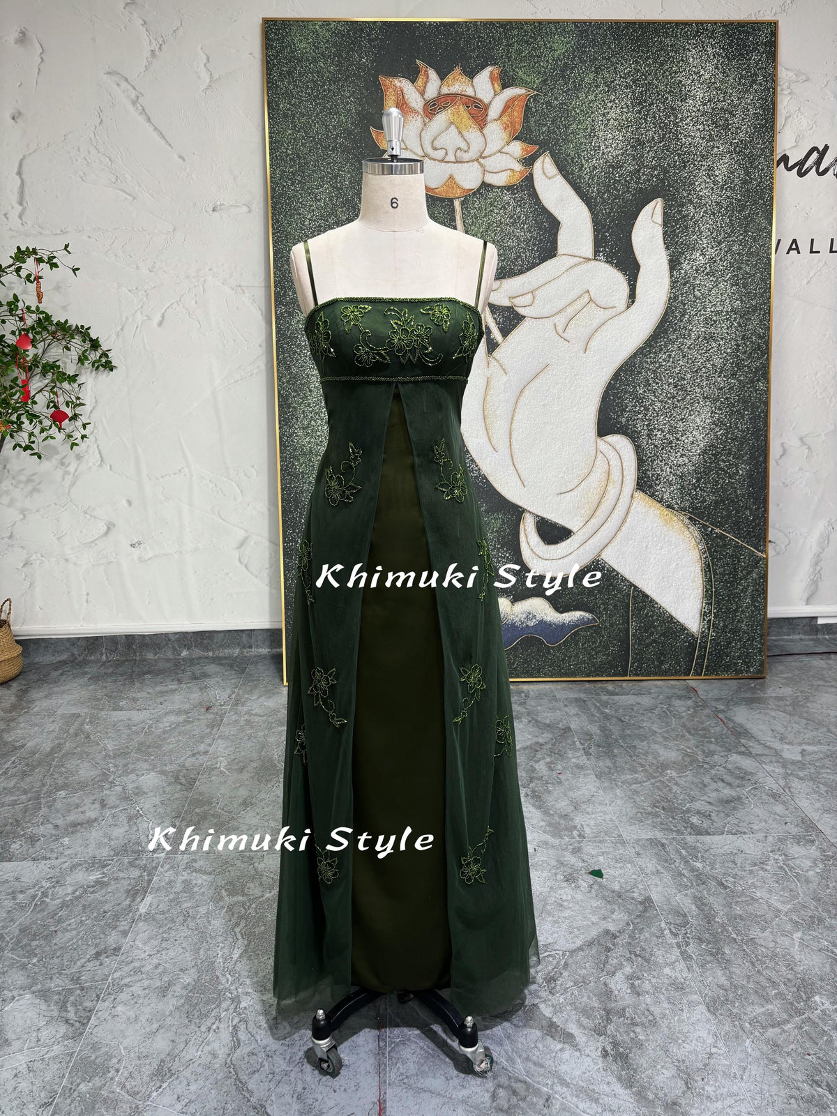 90S Green Prom Dress,Vintage Green Party Dress KhimukiStyle 90S Green Prom Dress,Vintage Green Party Dress KhimukiStyle