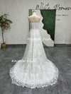 Strapless Lace Wedding Dress with Detachable Skirt