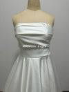 Strapless Ivory Soft Satin Wedding Dress