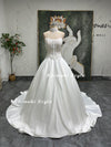 Ball Gown Sheer Wedding Dress,Two Pieces Wedding Dress