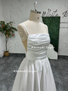 Simple Square Neckline Wedding Dress,Summer Wedding Dress