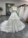 Ball Gown Strapless Tiered Skirt Wedding Dress