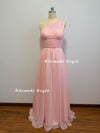 One Shoulder Pink Party Dress
