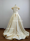 Vintage Wedding Dress,Off Shoulder Sleeve Wedding Dress