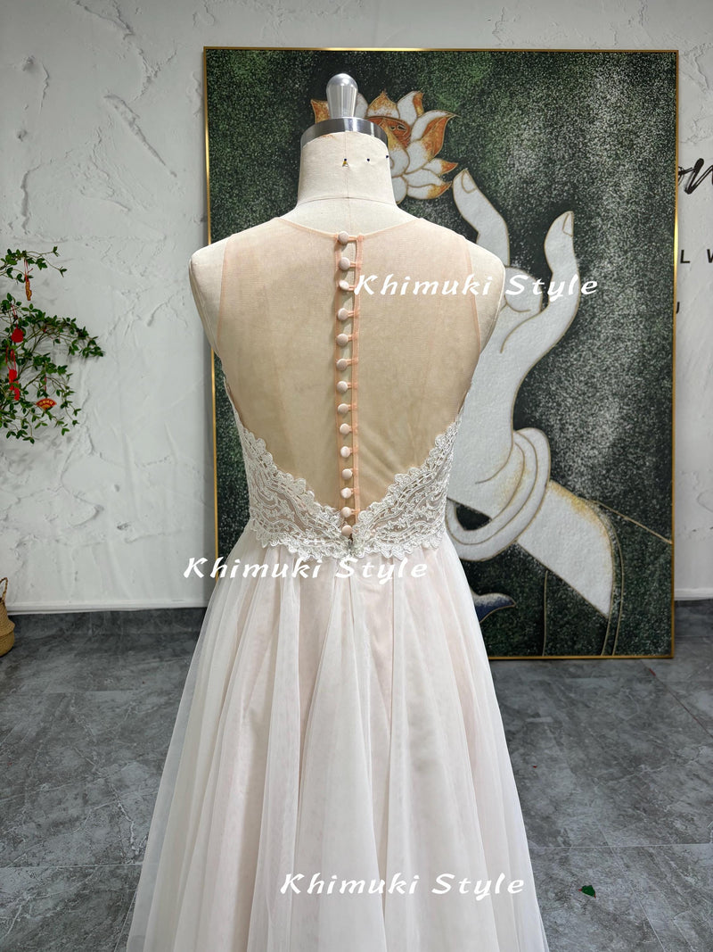 Short Lace Summer Wedding Dress,Informal Vintage Wedding Dress