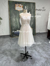 Short Lace Summer Wedding Dress,Informal Vintage Wedding Dress
