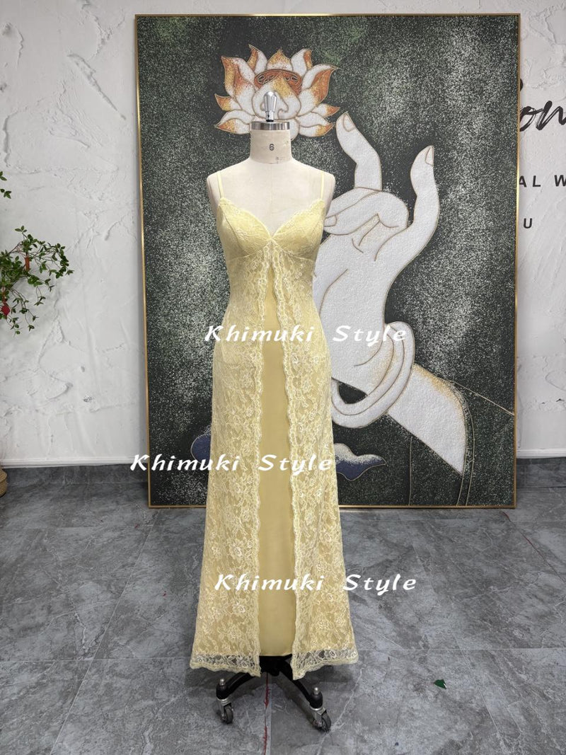 Vintage Prom Dress,90s Lace Party Dress