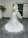 Hand Lace Wedding Gown,Luxury White Tulle Wedding Dress