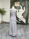 Maternity Party Dress,Pregnant Formal Party Dress,Vintage Gray Bridesmaid Dress