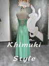Sage Green Prom Dress,2000S Party Dress,Custom Plus Size Party Dress