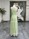 Pregnant Formal Party Dress,Vintage Sage Green Bridesmaid Dress,Fresh Summer Party Dress