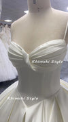 V waistline Wedding Dress,Ball Gown Spaghetti Straps Wedding Dress