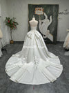 V waistline Wedding Dress,Ball Gown Spaghetti Straps Wedding Dress